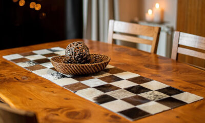 Camino de mesa de Cuero Vacuno CAM 01