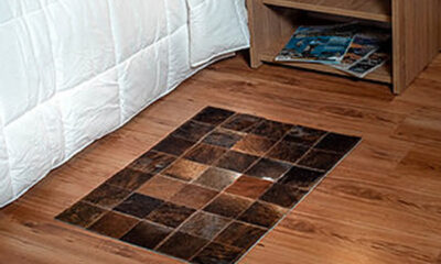 Bajada de cama de cuero vacuno. BAJ 02