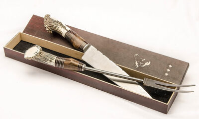 Juego "Parrillero Grande con caja, en Asta y Madera". CUCH 54