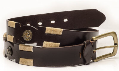 Cinturón "Aplique Caballito", Marrón. CIN 37