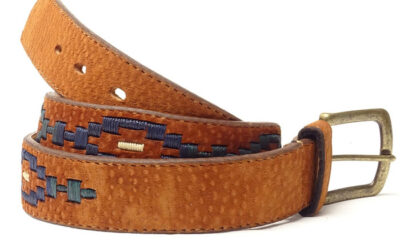 Cinturón" Rombos Carpincho ". CIN 36