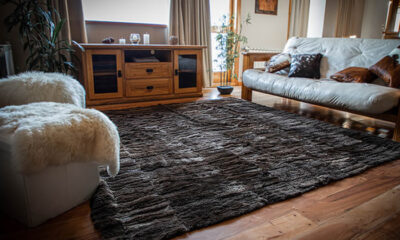 Alfombra de"Cuero de Nutria Marrón ". ALF 06